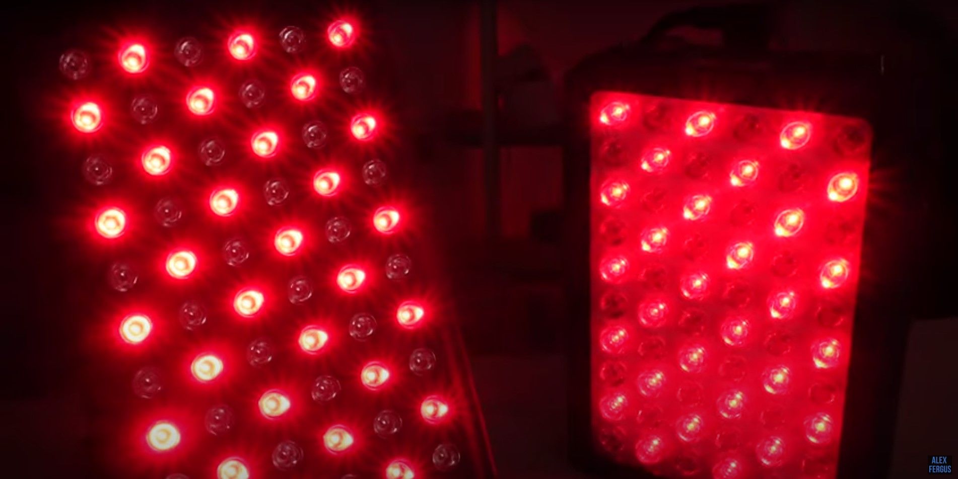 Dual chip LEDs vs single chip LEDs in two red light therapy panels